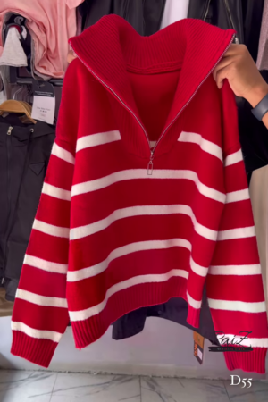 Stylish Knit Sweaters – Trendy Stripes, Cozy Feel, Perfect Winter Wear