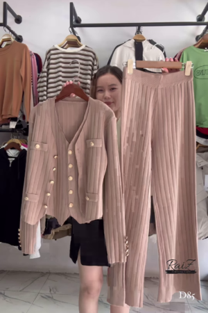 3Pc Vest Inner Coord Set for Winter