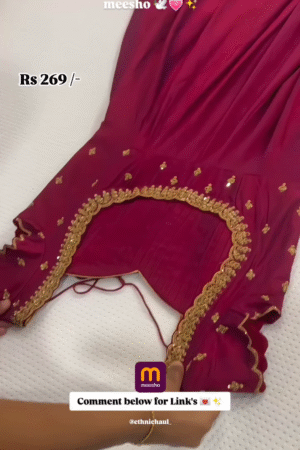 Vibrant Hot Pink Anarkali Suit With Dupatta – Festive Elegance At Just ₹269